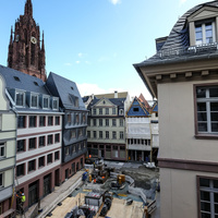 Altdeutsche Schieferdeckung Dom Römer Frankfurt