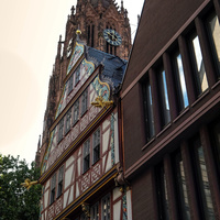 Altdeutsche Schieferdeckung Dom Römer Frankfurt
